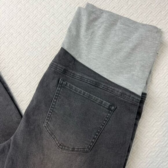 Rose Maternite Women’s Maternity Pregnancy Stretch Gray Jeans Pants XL - Picture 10 of 11